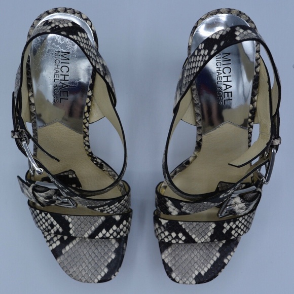 MICHAEL by Michael Kors - Josephine Platform - Leather Snake Print - 8.5M - Picture 12 of 12